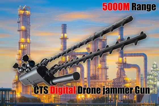 품질  Handheld Portable Drone Jammer Gun Lightweight Super Range For Military 공장