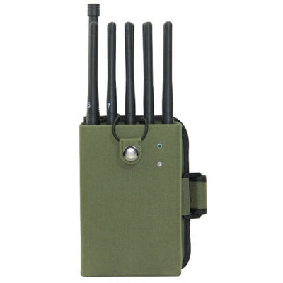 품질  Handheld 8 Bands Cellular Signal Jammer UHF VHF Lojack Blocker 3-5M Range 공장