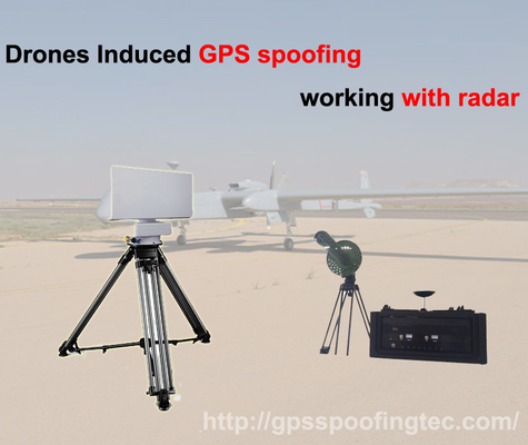 레이더 반대 드론 시스템과 5000m UAV GPS GLONASS 스프핑 시스템