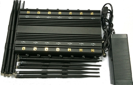 회의장을 위한 14 밴드 로작 셀룰러 신호 전파 교란기 블록커 장치 30-35W