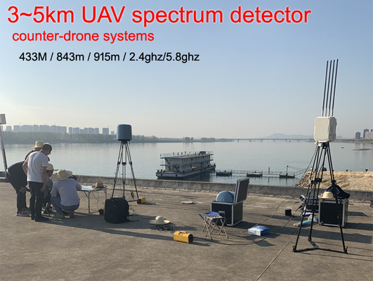 3~5kM 5' RMS IP65 3s 스펙트럼 드론 탐지 시스템